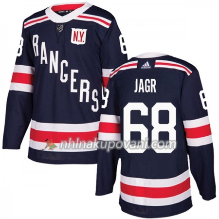 New York Rangers Dresy Jaromir Jagr 68 2018 Winter Classic Adidas Modrá Authentic - Pánské